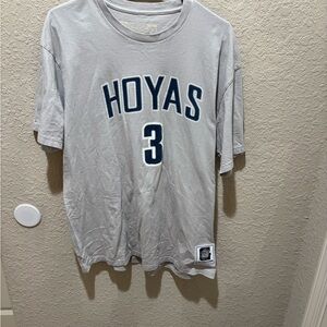 Allen Iverson Gray Hoyas T-Shirt Jersey
